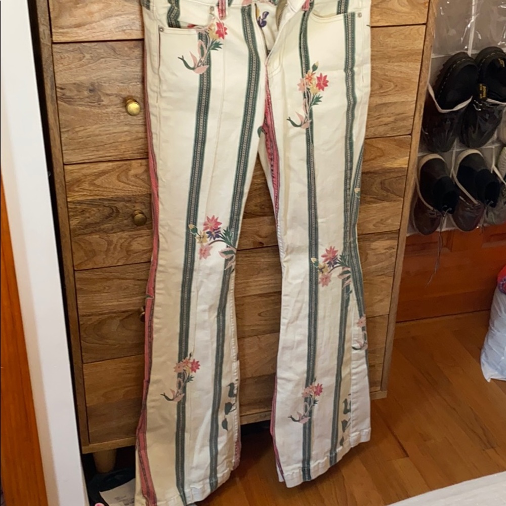 Urban Outfitters BDG patterned flare jeans